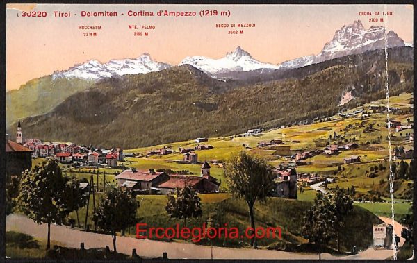 ae1137 - CARTOLINA  D'EPOCA - Belluno Provincia - Cortina d' Ampezzo