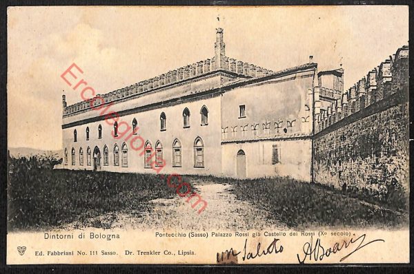 ae2371 - CARTOLINA  D'EPOCA - Bologna Città - Castello dei Rossi  1905