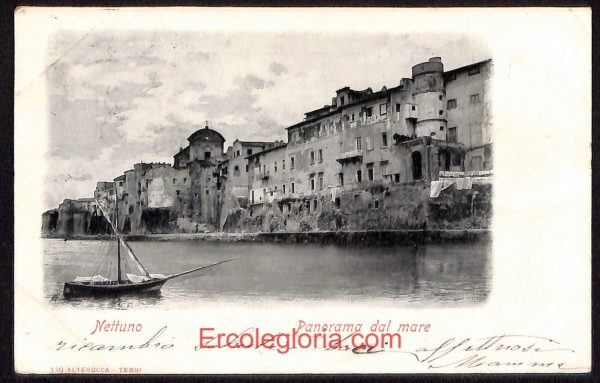 ad8435 - CARTOLINA D'EPOCA - Roma Provincia - Nettuno  1901