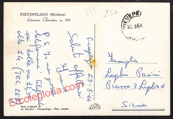 ag9511 - CARTOLINA D'EPOCA - Modena Provincia - Pievepelago - immagine 2