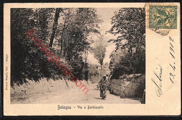 ae2373 - CARTOLINA  D'EPOCA - Bologna Città - Via a Barbianello