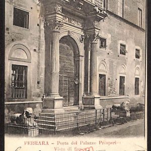ae6057 - CARTOLINA D'EPOCA - Ferrara Città - Porta del Palazzo Prosperi