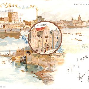 ad0409 - CARTOLINA D'EPOCA  Bari Città - 1902 Molto Bella