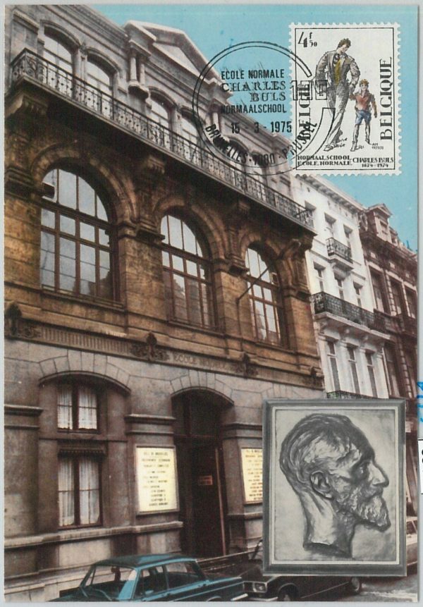 63478  -  BELGIUM - POSTAL HISTORY: MAXIMUM CARD 1975 -  EDUCATION