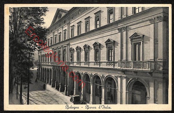ae2378 - CARTOLINA  D'EPOCA - Bologna Città - Banca d' Italia