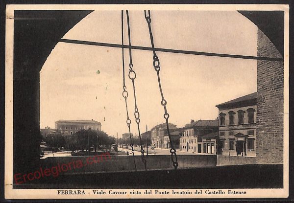 ae6059 - CARTOLINA D'EPOCA - Ferrara Città - Viale Cavour