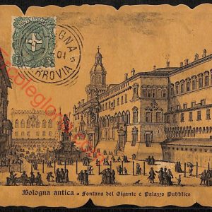 ae2380 - CARTOLINA  D'EPOCA - Bologna Città - Fontana del Gigante
