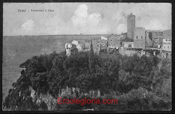 ad8449 - CARTOLINA D'EPOCA - Roma Provincia - NEMI  1928