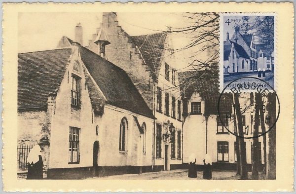 57061 - BELGIUM - POSTAL HISTORY: MAXIMUM CARD 1954 - ARCHITECTURE