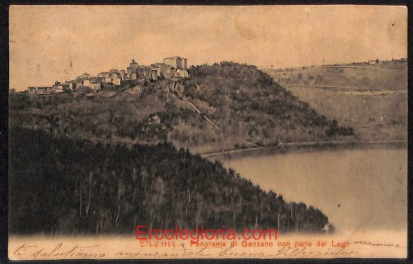 ad8450 - CARTOLINA D'EPOCA - Roma Provincia - NEMI  1903