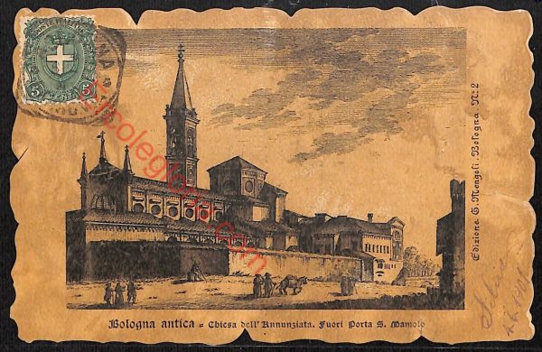ae2383 - CARTOLINA  D'EPOCA - Bologna Città - Chiesa dell' Annunziata