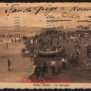 ad8462 - CARTOLINA D'EPOCA - Roma Provincia - Ostia