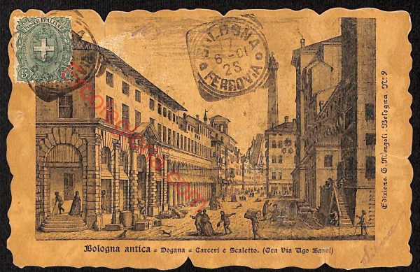 ae2385 - CARTOLINA  D'EPOCA - Bologna Città - Carceri e Scaletto