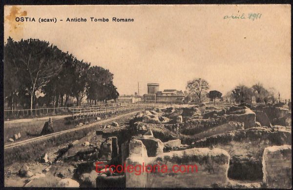 ad8466 - CARTOLINA D'EPOCA - Roma Provincia - Ostia