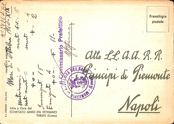 ab6520 - CARTOLINA  D'EPOCA - Como Provincia : TURATE - immagine 2