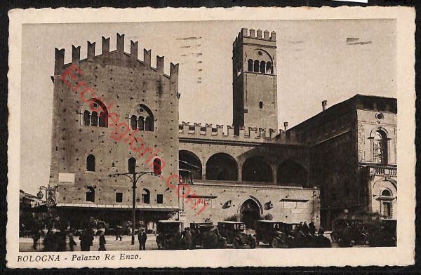 ae2387 - CARTOLINA  D'EPOCA - Bologna Città - Palazzo Re Enzo