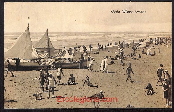ad8472 - CARTOLINA D'EPOCA - Roma Provincia - Ostia
