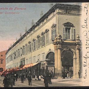 ae6073 - CARTOLINA D'EPOCA - Ferrara Città - Piazza del Commercio