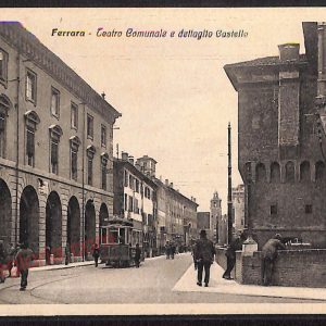ae6074 - CARTOLINA D'EPOCA - Ferrara Città - Teatro Comunale  1930