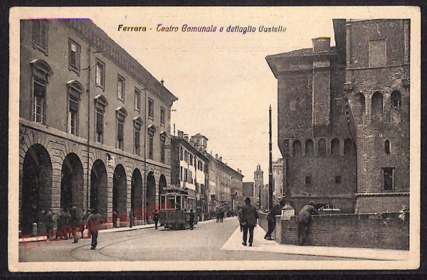ae6074 - CARTOLINA D'EPOCA - Ferrara Città - Teatro Comunale  1930