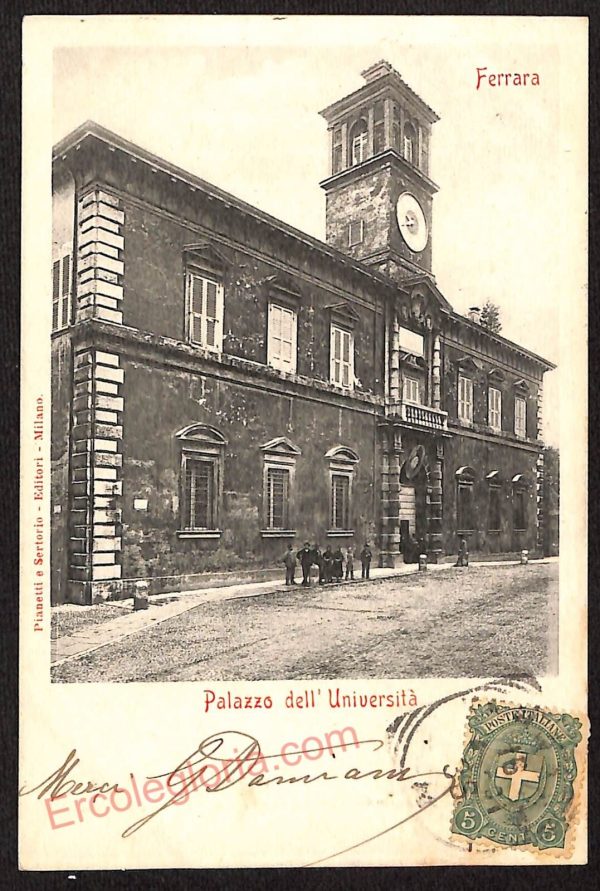 ae6082 - CARTOLINA D'EPOCA - Ferrara Città - Palazzo dell' Università