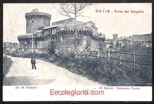 ad8480 - CARTOLINA D'EPOCA - Roma Provincia - Ostia   1908