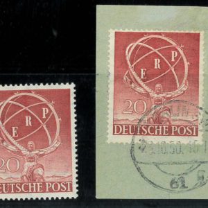 P3271 B - BERLIN, YVERT 57 ONE MINT, THE OTHER LIGHTLY USED.