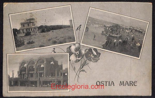 ad8492 - CARTOLINA D'EPOCA - Roma Provincia - Ostia  1927