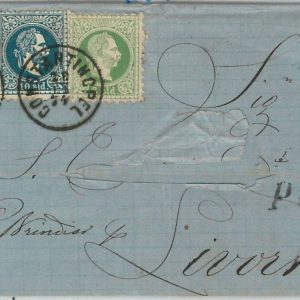 66024 - AUSTRIAN LEVANT -  POSTAL HISTORY -  COVER from CONSTANTINOPEL  1874