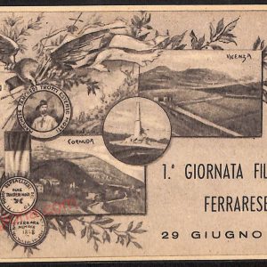 ae6101 - CARTOLINA D'EPOCA - Ferrara Città - 1° Giornata Filatelica Ferrarese