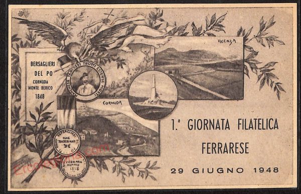 ae6101 - CARTOLINA D'EPOCA - Ferrara Città - 1° Giornata Filatelica Ferrarese