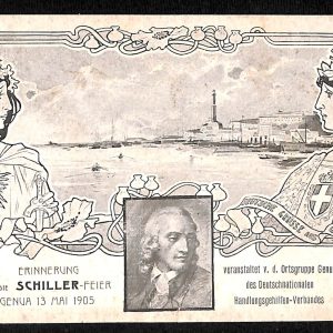 ad0424 - CARTOLINA  D'EPOCA- Genova Città - Schiller