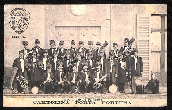 ad0442 - CARTOLINA  D'EPOCA - Como Provincia- Bellano  Corpo Musicale Bellanese