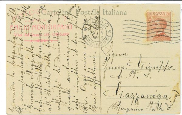 ad0469 - CARTOLINA  D'EPOCA - Como città  - FOTOGRAFICA !  Bellissima 1923 - immagine 2