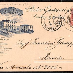 ad0478 - CARTOLINA  D'EPOCA - Como Provincia - Pubblicitaria Caspani di Lomazzo