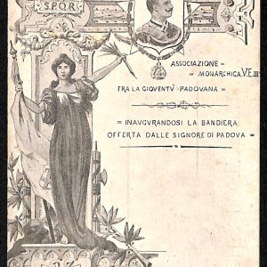 ad0494 - CARTOLINA  D'EPOCA - Padova Città - Patriotica  illustrata  Rizzo