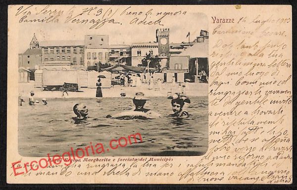 ai5209 - CARTOLINA D'EPOCA - Savona Provincia - Varazze