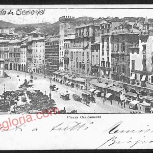 ag1091 - CARTOLINA D'EPOCA - Genova Città - Piazza Caricamento