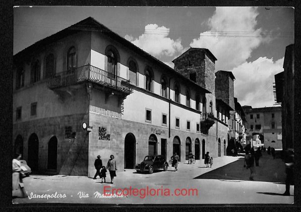 ae0504 - CARTOLINA  D'EPOCA - Arezzo Provincia - Sansepolcro   1959