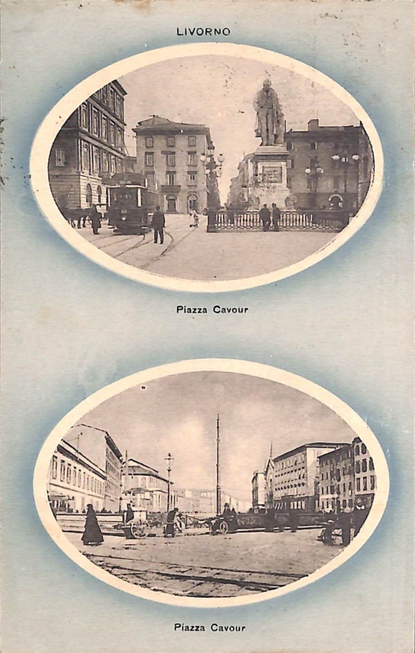 ac7234 - CARTOLINA D'EPOCA - Livorno Città  - Piazza Cavour