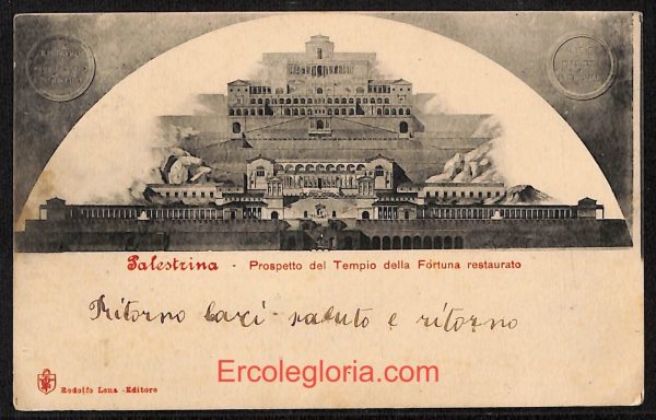 ad8507 - CARTOLINA D'EPOCA - Roma Provincia - Palestrina  1909