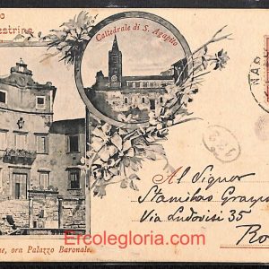 ad8514 - CARTOLINA D'EPOCA - Roma Provincia - Palestrina  1900