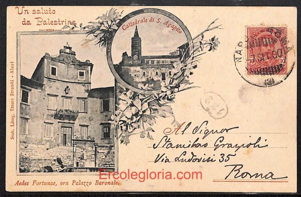 ad8514 - CARTOLINA D'EPOCA - Roma Provincia - Palestrina  1900