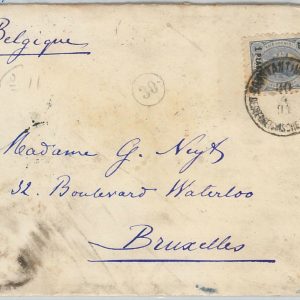 51015 - Austrian Levant TURKEY - POSTAL HISTORY: COVER to BRUXELLES 1894