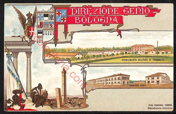 ae2423 - CARTOLINA  D'EPOCA - Bologna Città - Direzione Cento Bologna