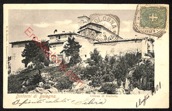 ae2424 - CARTOLINA  D'EPOCA - Bologna Città - Chiesa di Gaibola