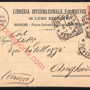 ae2430 - CARTOLINA  D'EPOCA - Bologna Città - Luigi Beltrami  1898