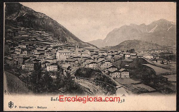 ae1212 - CARTOLINA  D'EPOCA - Belluno Provincia - Lozzo di Cadore  1909