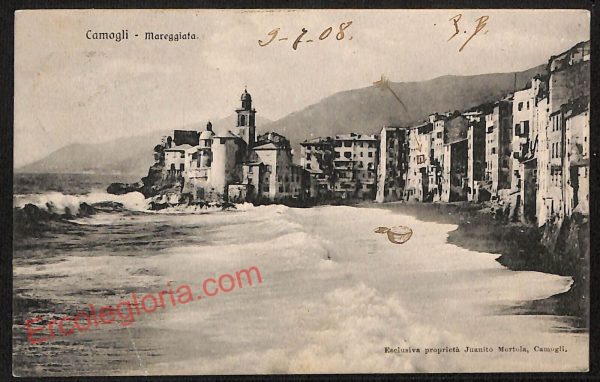 ag1236 - CARTOLINA D'EPOCA - Genova Provincia - Camogli  1908