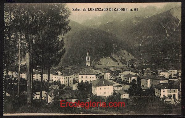 ae1219 - CARTOLINA  D'EPOCA - Belluno Provincia - Lorenzago di Cadore
